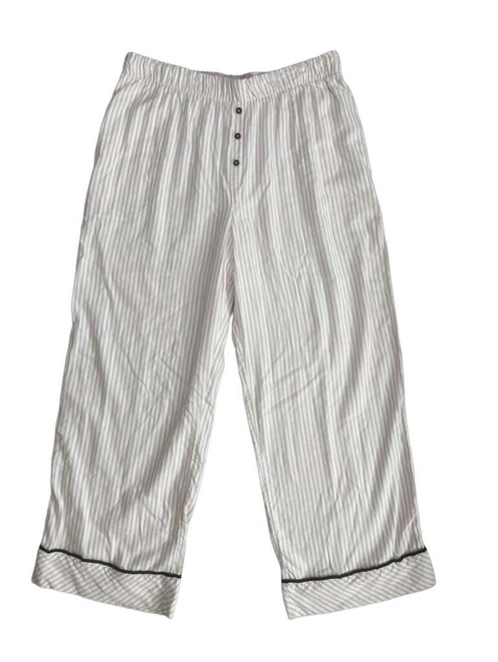 Soma Pink and White Striped Pajama Pants Size M